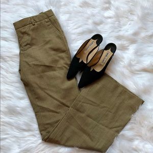 GAP Tan Houndstooth Trousers in Sz 2